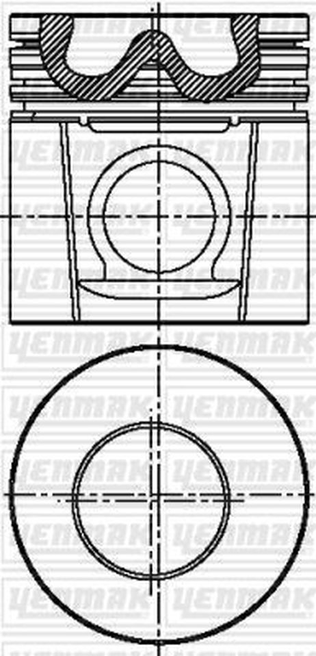 YENMAK 3104465000 105,00 mm. Порш.+палец, с кольцами