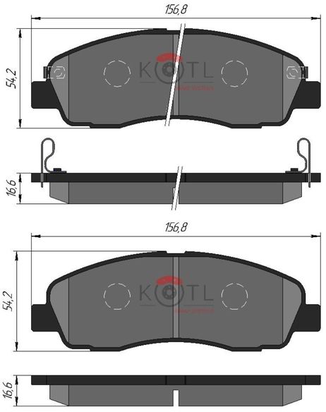 фото KoTL 41KT Колодки тормозные nissan x-trail/qashqai/tiida/infiniti fx/renault koleos задние | зад | KoTL 41KT Колодки тормозные nissan x-trail/qashqai/tiida/infiniti fx/renault koleos задние | зад |