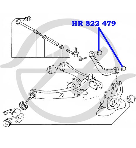 фото Hanse HR822479 Сайлентблок верхнего поперечного рычага задней подвески Hanse HR822479 Сайлентблок верхнего поперечного рычага задней подвески