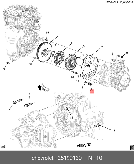 фото GM 25199130 Датчик положения коленвала Cobalt GM 25199130 Датчик положения коленвала Cobalt
