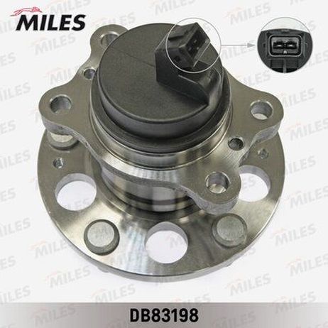 Miles DB83198 Ступица колеса с подшипником KIA soul II 14- зад. + ABS
