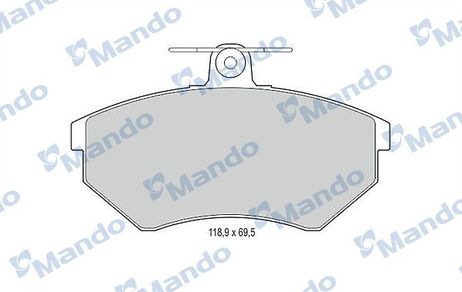 Mando MBF015109 Комплект тормозных колодок | перед |