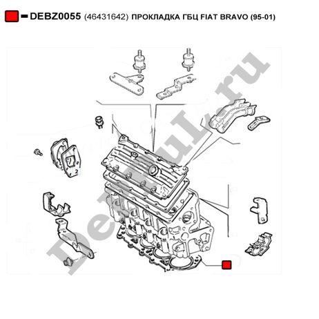 фото DePPuL DEBZ0055 Прокладка гбц fiat bravo (95-01) DePPuL DEBZ0055 Прокладка гбц fiat bravo (95-01)