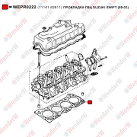 фото WENDERW WEPR0222 Прокладка гбц suzuki swift (89-03) WENDERW WEPR0222 Прокладка гбц suzuki swift (89-03)