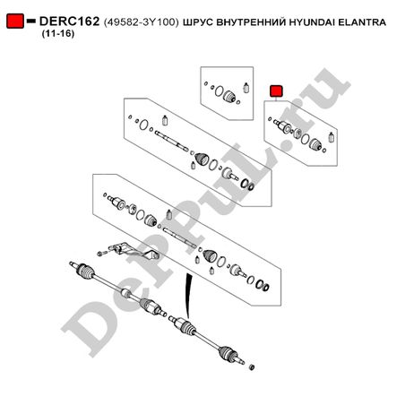 фото DePPuL DERC162 Шрус внутренний hyundai elantra (11-16) DePPuL DERC162 Шрус внутренний hyundai elantra (11-16)