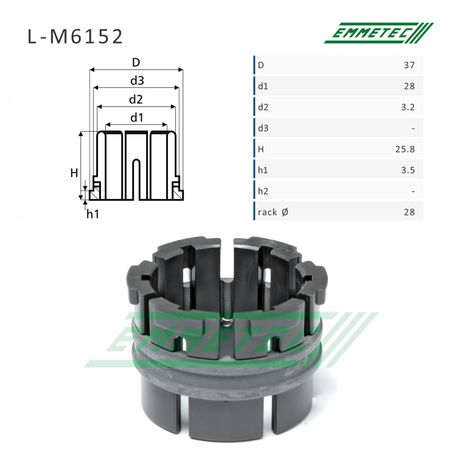 Emmetec L-M6152 Втулка рулевой рейки Lexus ES 2012-2018, Toyota Camry 2011-