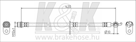 K&K FT1708 Шланг тормозной