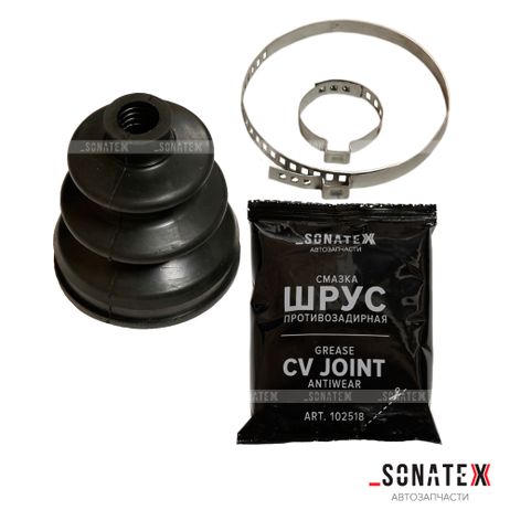 фото Sonatex 102537 Пыльник шрус внутренний ваз-1111 смазка хомуты комплект Sonatex 102537 Пыльник шрус внутренний ваз-1111 смазка хомуты комплект
