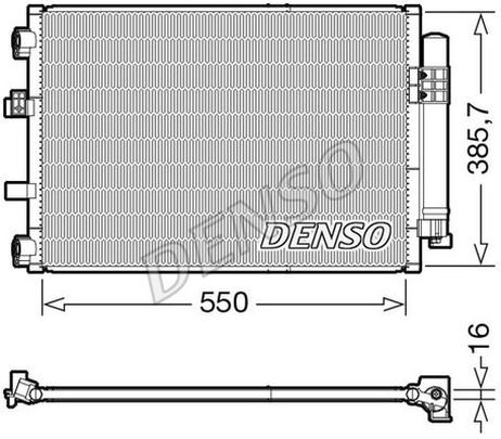 Denso DCN10043 Конденсор кондиционера