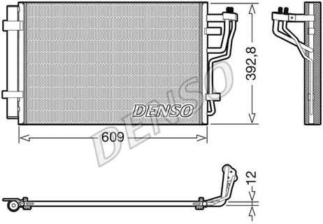 Denso DCN41013 Конденсор кондиционера