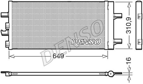 Denso DCN05104 Конденсор кондиционера