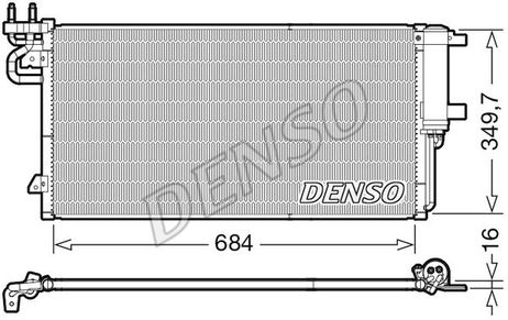 Denso DCN10045 Конденсор кондиционера