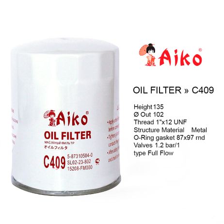 фото Aiko C409 Фильтр масляный Aiko C409 Фильтр масляный