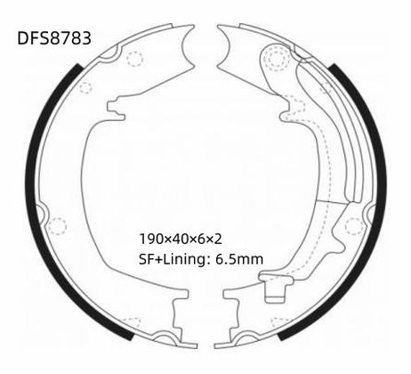 фото DOUBLE FORCE DFS8783 Колодки тормозные барабанные DOUBLE FORCE DFS8783 Колодки тормозные барабанные