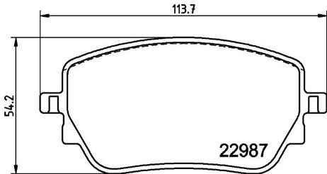 Hella 8DB 355 039-231 Колодки тормозные дисковые | зад |