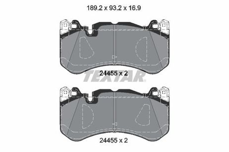 Textar 2445505 Колодки тормозные дисковые | перед |