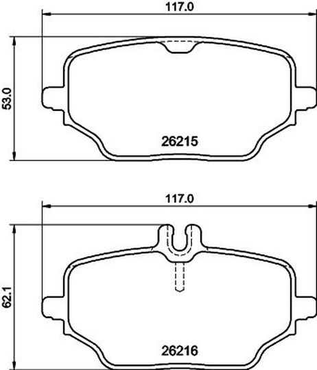 Textar 2621501 Колодки тормозные дисковые