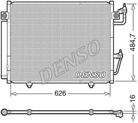 Denso DCN45009 Радиатор кондиционера