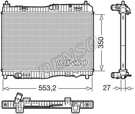 Denso DRM10116 Радиатор системы охлаждения