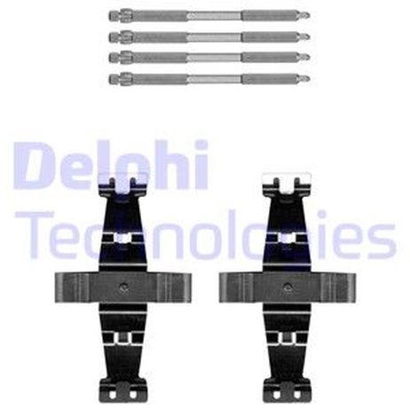 Delphi LX0693 Пружины прижимные дисковых колодок к-т.с штифтами audi/mercedes перед.