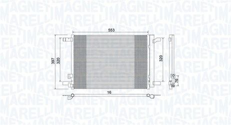 Magneti Marelli 350203964000 Радиатор кондиционера