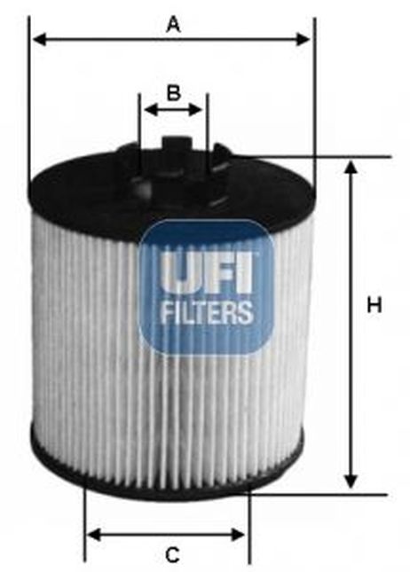 Ufi 25.225.00 Фильтр масляный