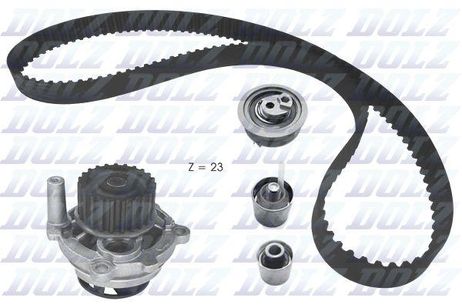 фото Dolz KD166 Комплект: водяной насос и ремень зубчатый Dolz KD166 Комплект: водяной насос и ремень зубчатый