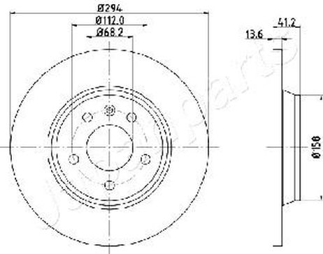 Japanparts DP-0307 Диск тормозной