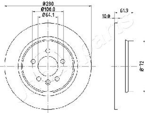 Japanparts DP-426 Диск тормозной
