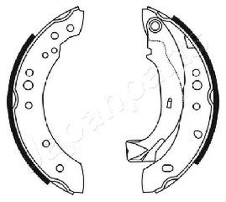 Japanparts GF-0226AF Колодки тормозные барабанные