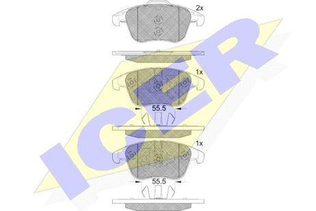фото Icer 182231-203 2110592 ford mondeo v (cd) 09.2012- f Icer 182231-203 2110592 ford mondeo v (cd) 09.2012- f