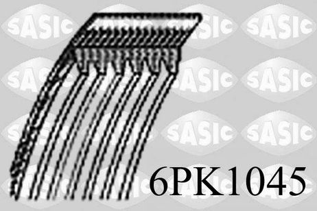 Sasic 6PK1045 Ремень ручейковый