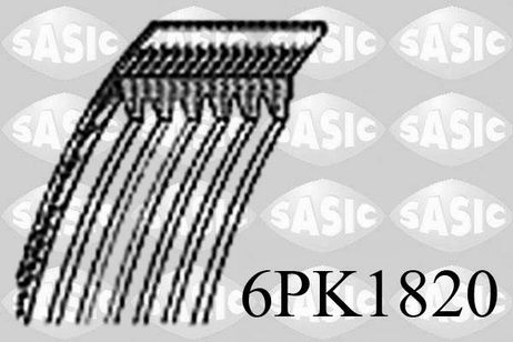 Sasic 6PK1820 Ремень приводной