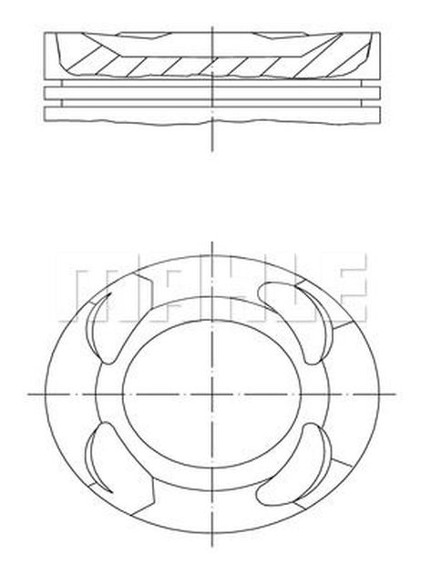 Mahle 081 PI 00125 000 Поршень