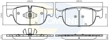 Comline CBP02399 Колодки тормозные дисковые