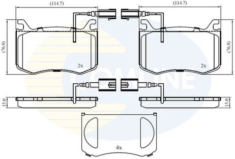 Comline CBP12422 Колодки тормозные дисковые