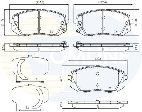 Comline CBP32529 Колодки тормозные дисковые