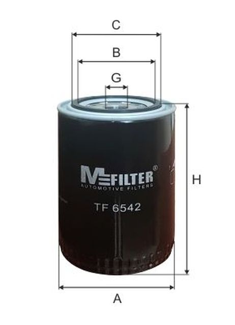 MFILTER TF6542 фильтр масляный!/ Toyota Hi-Ace 2.2d-2.4d <98/Land Cruiser 2.4-3.4d 81>