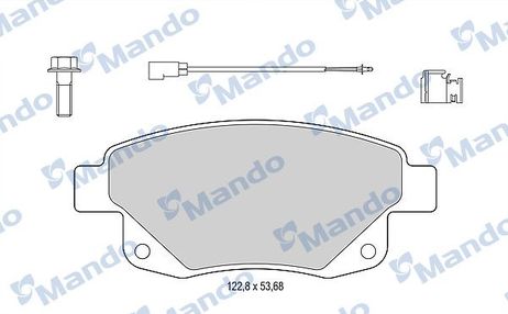 Mando MBF015035 Колодки тормозные дисковые | зад |