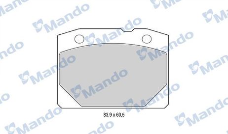 Mando MBF015055 Колодки тормозные дисковые | перед |