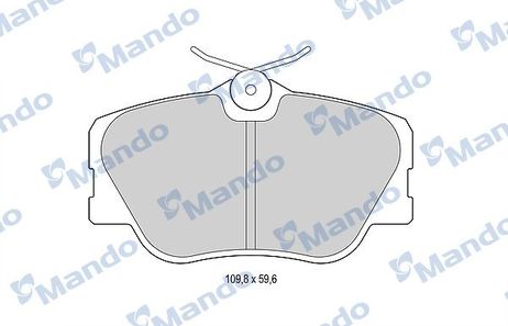 Mando MBF015073 Колодки тормозные дисковые | перед |