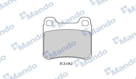 Mando MBF015074 Колодки тормозные дисковые | зад |