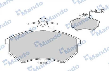 Mando MBF015091 Колодки тормозные дисковые | перед |