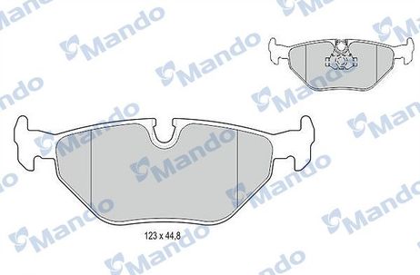 Mando MBF015120 Колодки тормозные дисковые | зад |