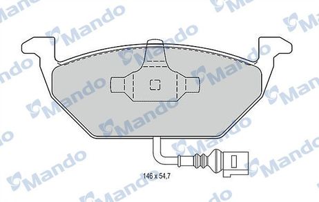 Mando MBF015147 Колодки тормозные дисковые | перед |