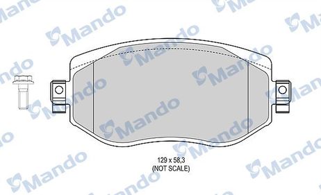 Mando MBF015304 Колодки тормозные дисковые | перед |