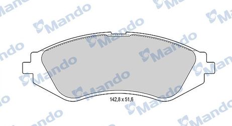 Mando MBF015331 Колодки тормозные дисковые | перед |