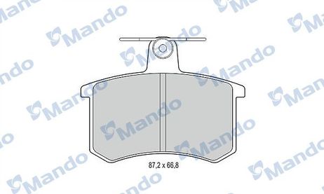 Mando MBF015365 Колодки тормозные дисковые | зад |