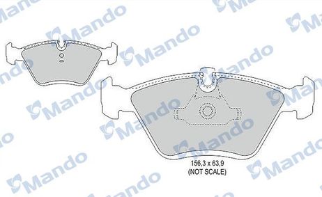 Mando MBF015406 Колодки тормозные дисковые | перед |