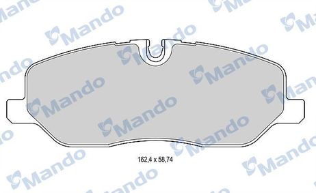 Mando MBF015601 Колодки тормозные дисковые | перед |